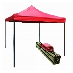 GAZEBO PLEGABLE CON TOLDO 3X3 M ROJO NNET