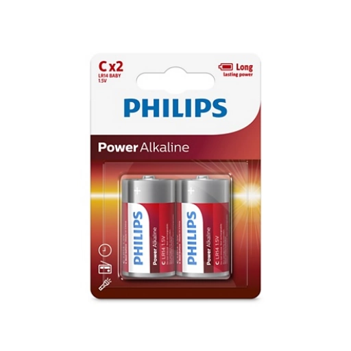 Pilas alcalinas Philips C x2 NNET