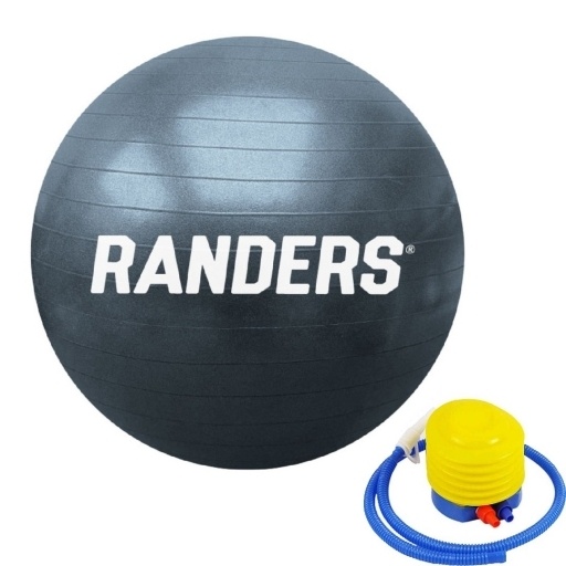 PELOTA DE PILATES 65 CM NEGRA NNET