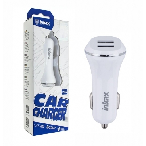 CARGADOR AUTO INKAX 2.1A 2USB CC-12 NNET