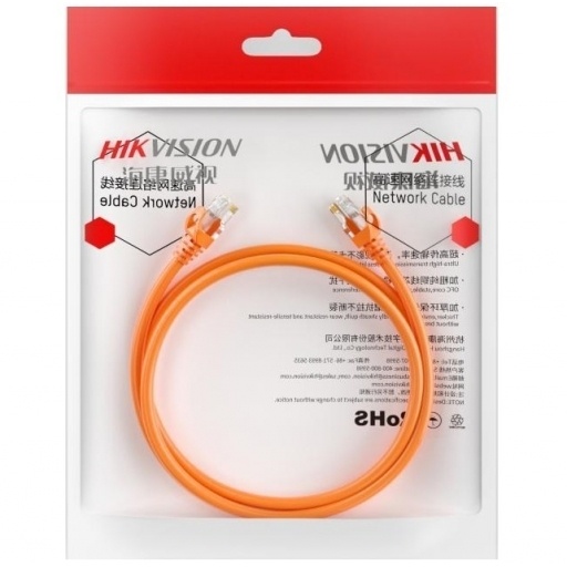 Cable Patchcord Hikvision 1m Cat 6 naranja NNET