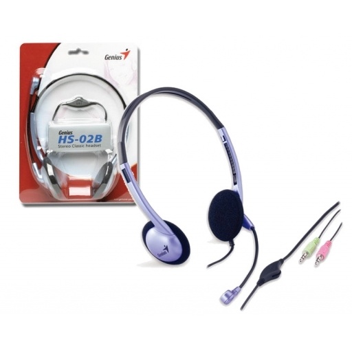 Auriculares Genius HS-02B con micrfono azul NNET