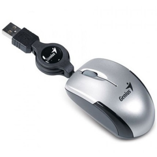 Mini Mouse Genius Retractil USB plateado NNET