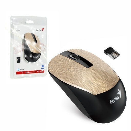 Mouse Genius NX-7015 inalmbrico dorado NNET