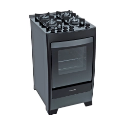 Cocina a Gas James 4 Hornallas C 700 V Negra