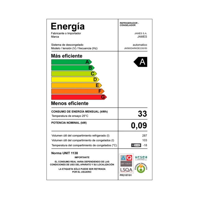 Eficiencia energética A