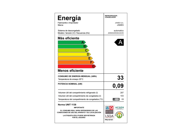 Eficiencia energética A