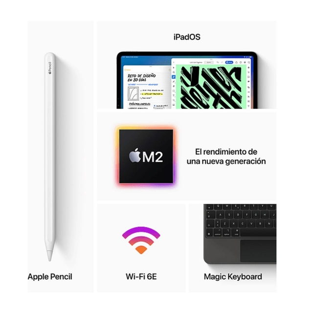 Sistema Operativo iPadOS 16.1 o superior, actualizable a nuevas versiones. 