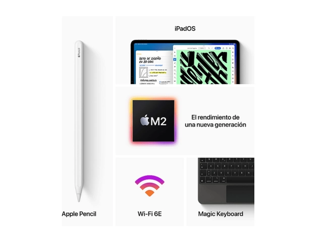 Sistema Operativo iPadOS 16.1 o superior, actualizable a nuevas versiones. 