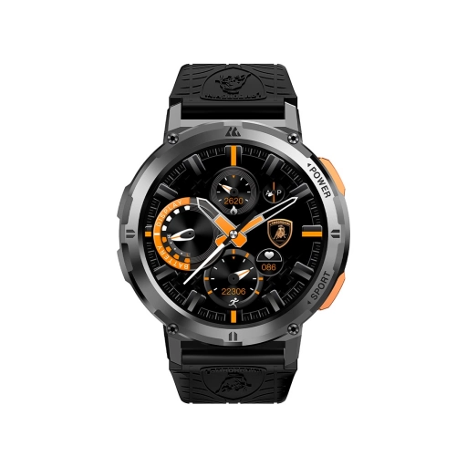 Reloj Smartwatch Lamborghini Aventador Cerchio Nero 1.43" Bluetooth 5 ATM