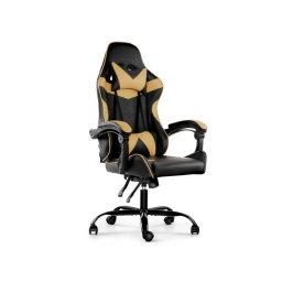 Silla Gamer Lumax ROM negro/dorado NNET