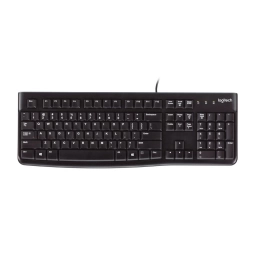 Teclado Logitech K120 Cableado USB Silencioso Negro