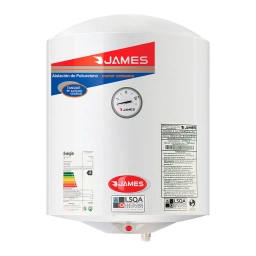 Termotanque James Cilndrico 30 Litros con Tanque Acero